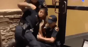 LAPD officer hitting teen