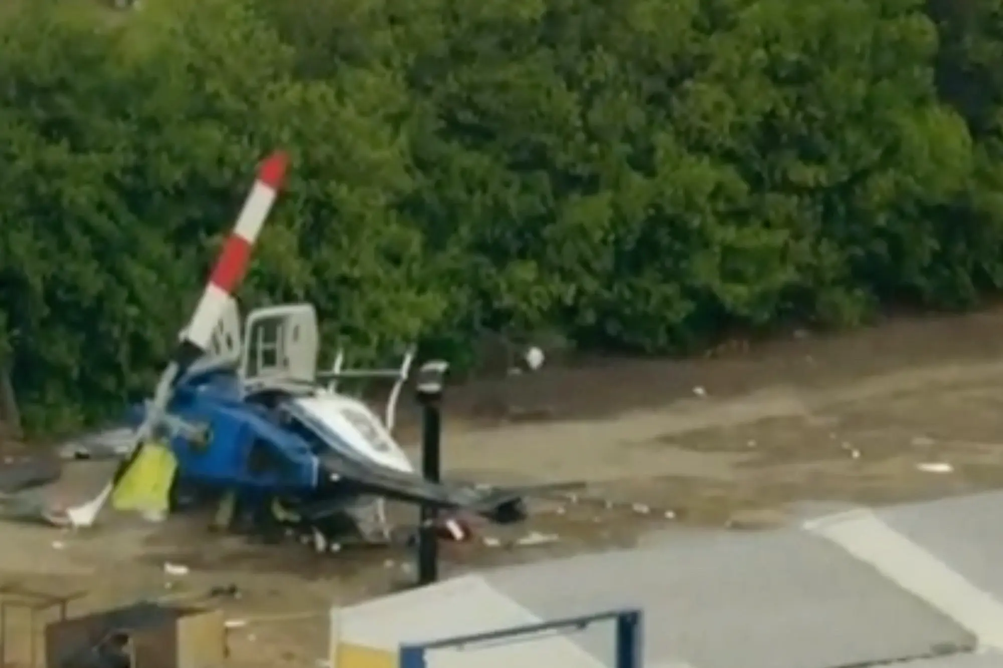 Helicopter crashes in California