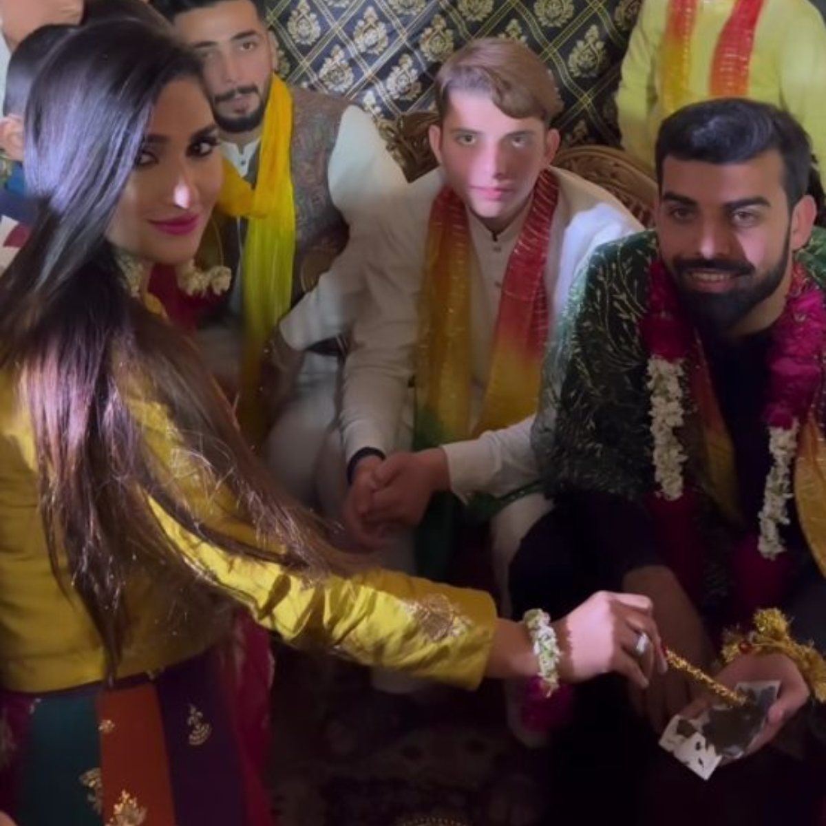 Shadab Khan’s Mehndi Photos