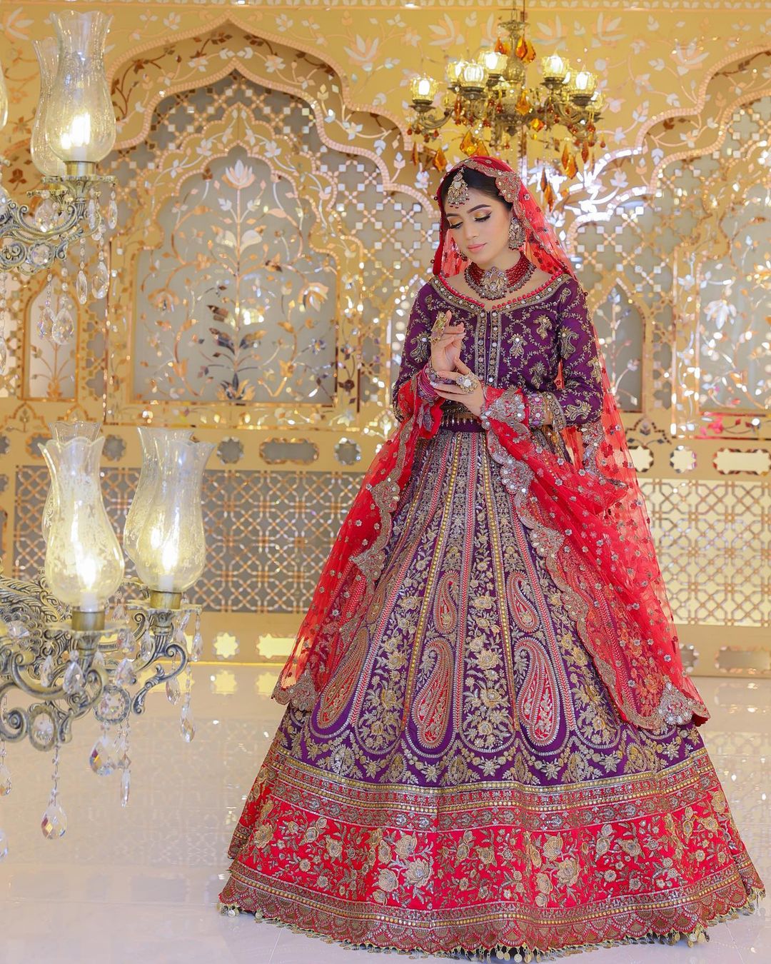 Laiba Khan Looks Fabulous in Vibrant Bridal Dress