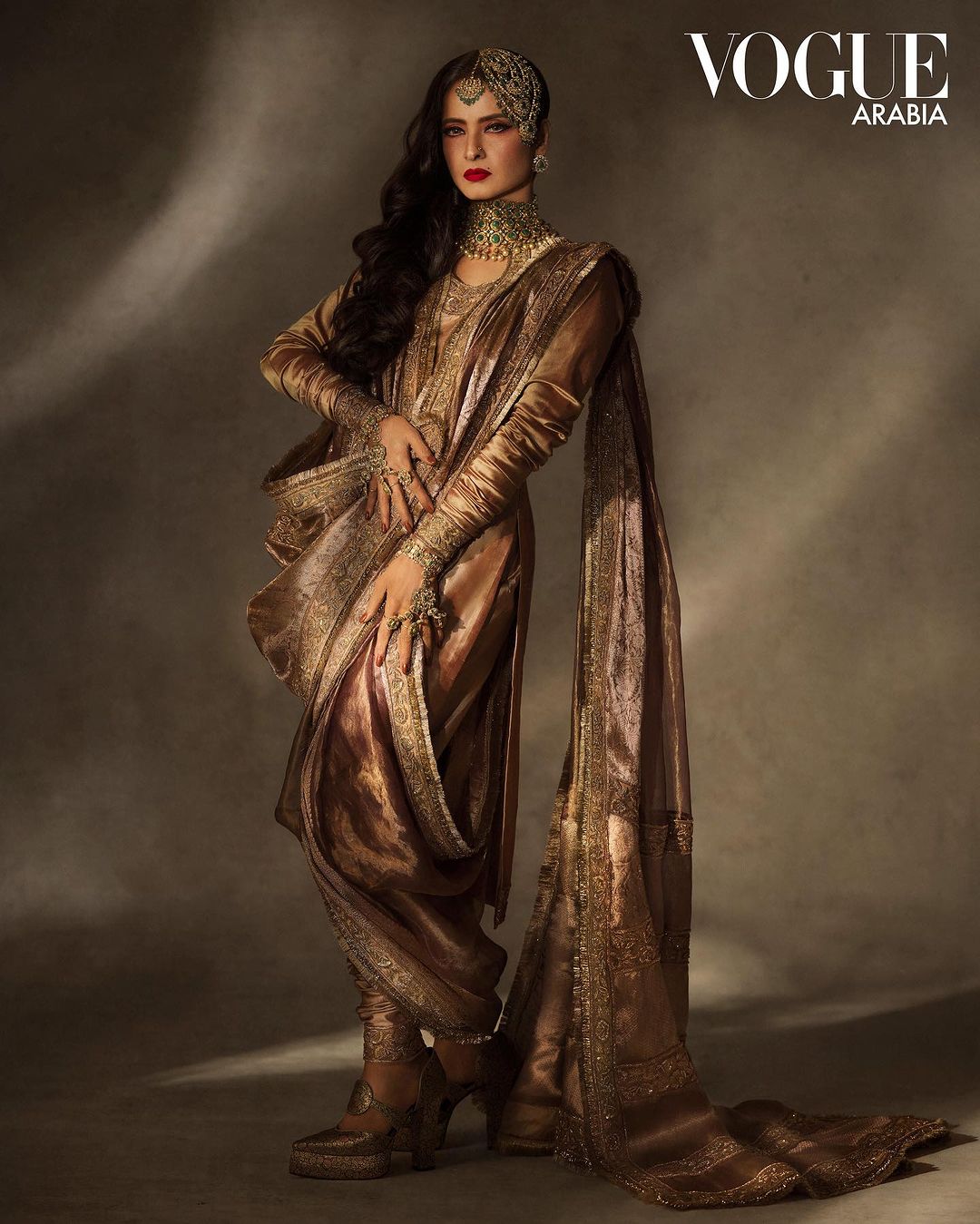 Rekha Vogue Arabia photoshoot 